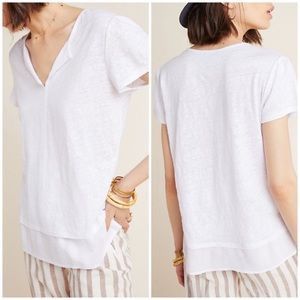 ✨NWT✨Sanctuary✨uptown tiered hem linen tee